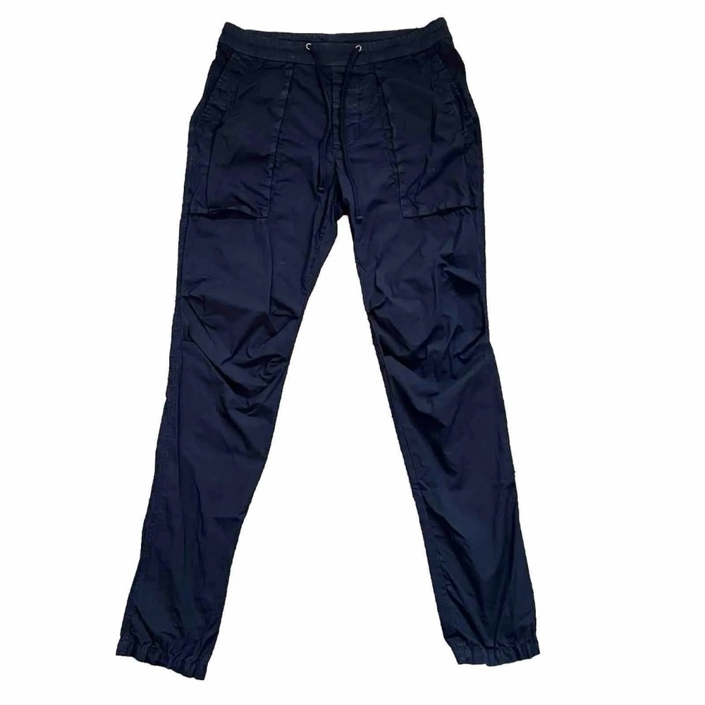 James Perse Cargo Cotton Uniform Utility Light Weight Long Navy Blue Pants Sz 1